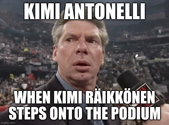 Kimi Antonelli - when Kimi Raikkonen steps onto the podium