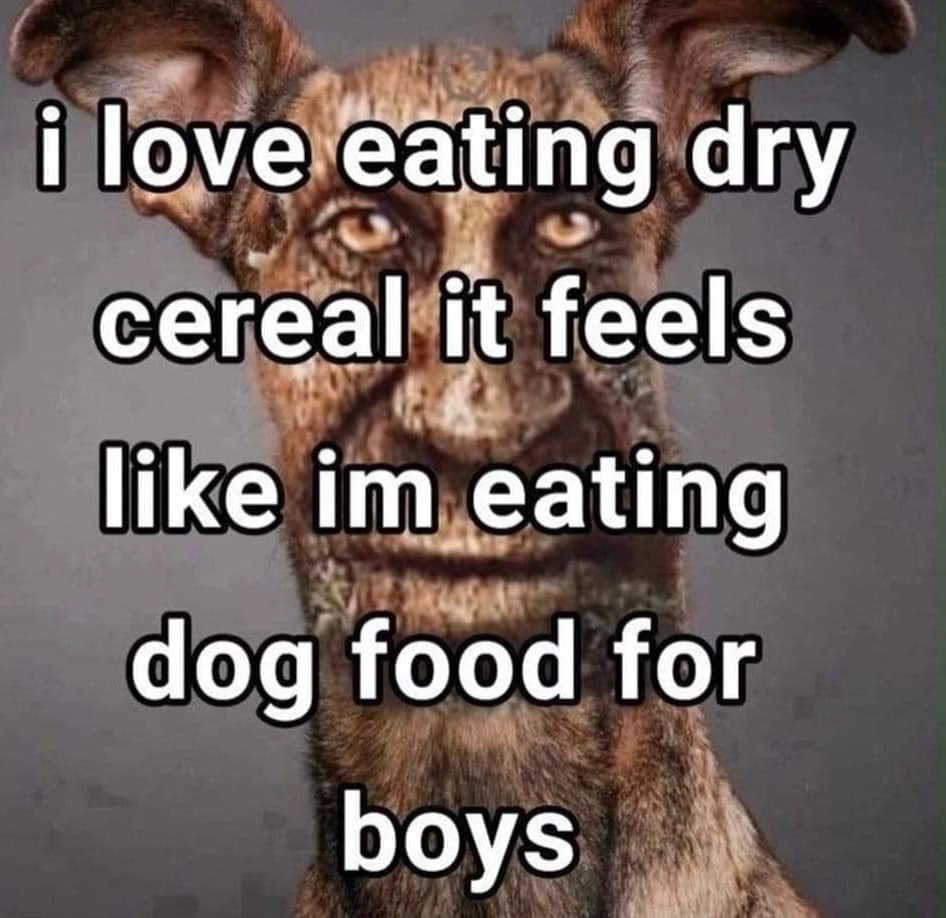 Also drinking water from a plate *crunch*