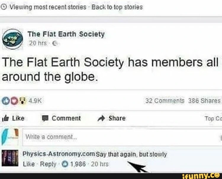 The Flat Earth Society had members all around the globe!