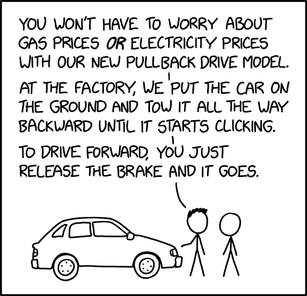 Pullback Drive— "How does the spring not run out almost immediately?" "We pull it back REALLY far."