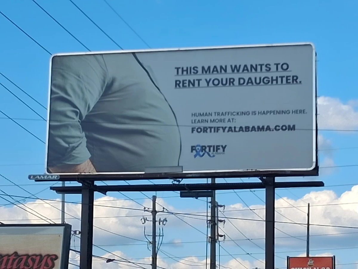 Anti-human trafficking billboard