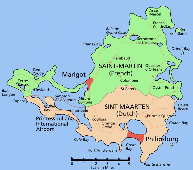 What is the caribbean island of Saint Martin like?