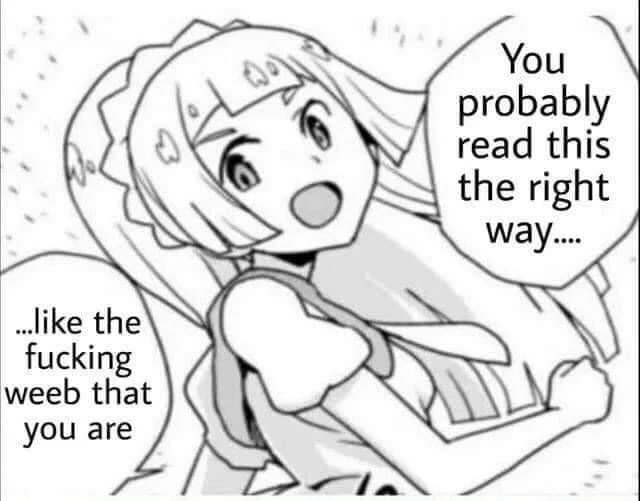 You probably oriented your reading correctly huh?