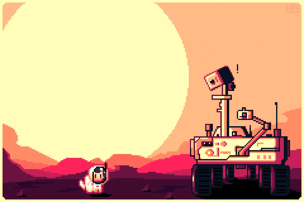 Here's Mars Cat for scale