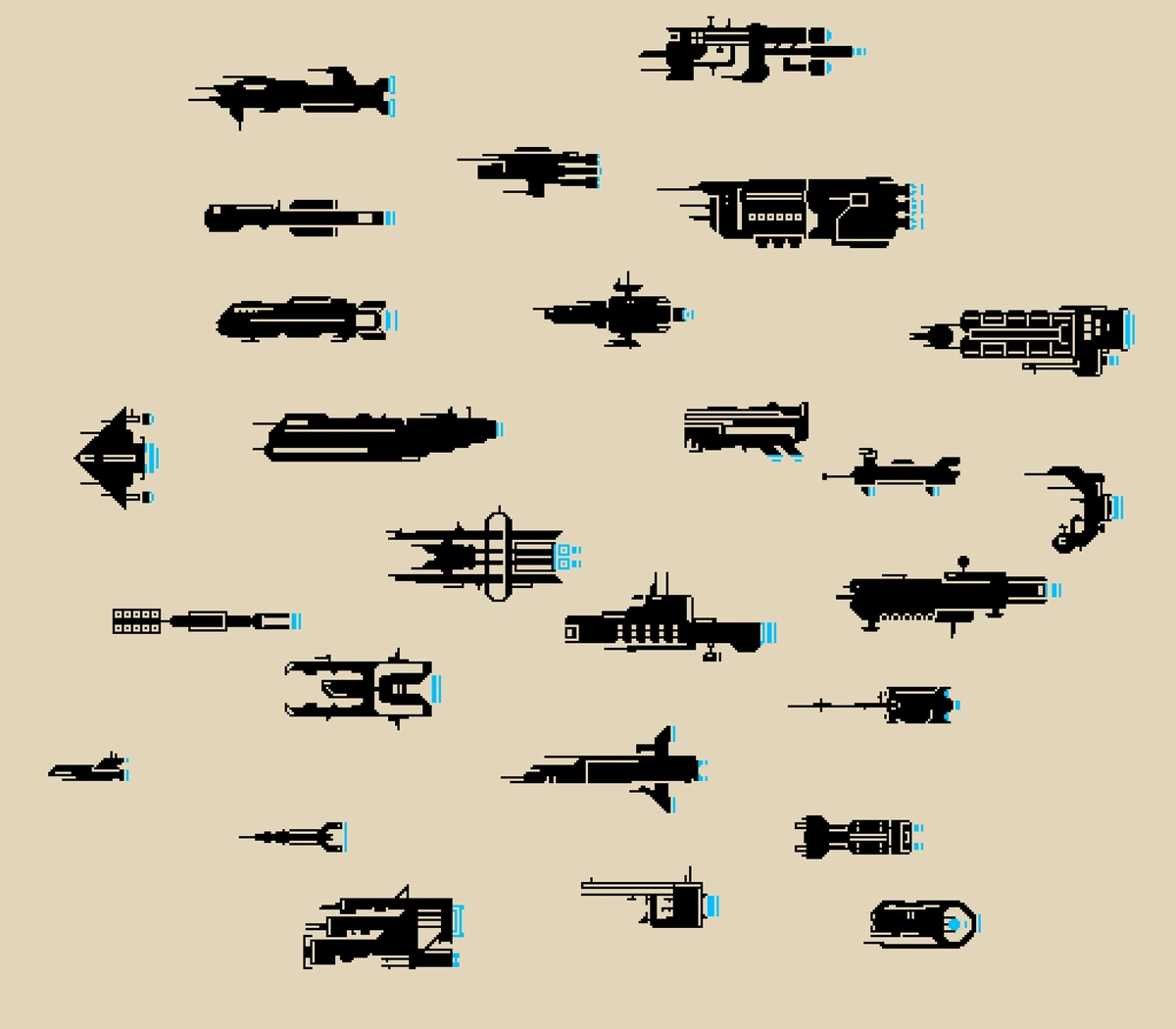 Spaceships sketches