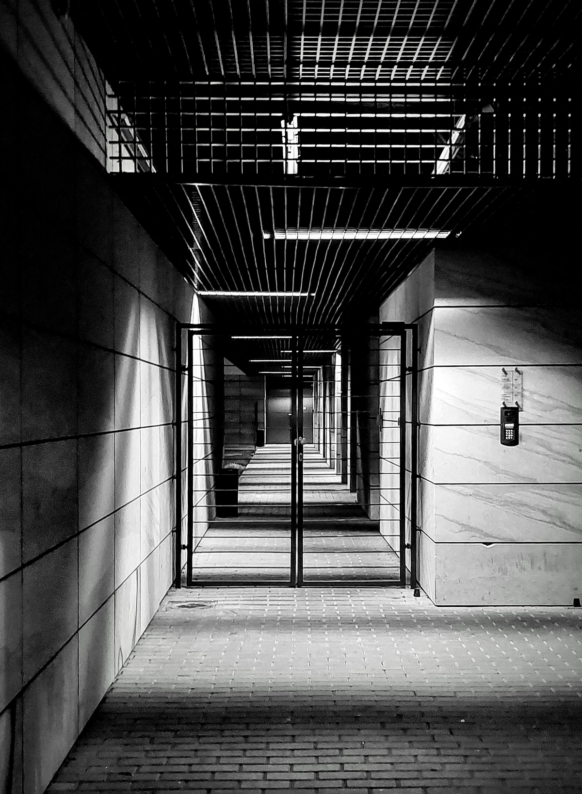 locked gate in modern development