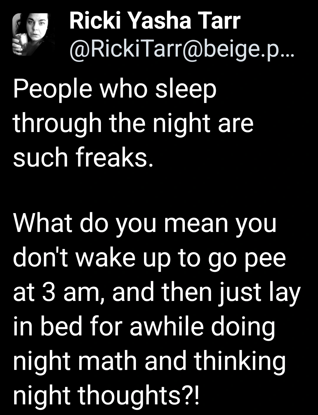 How do you sleep like this?!