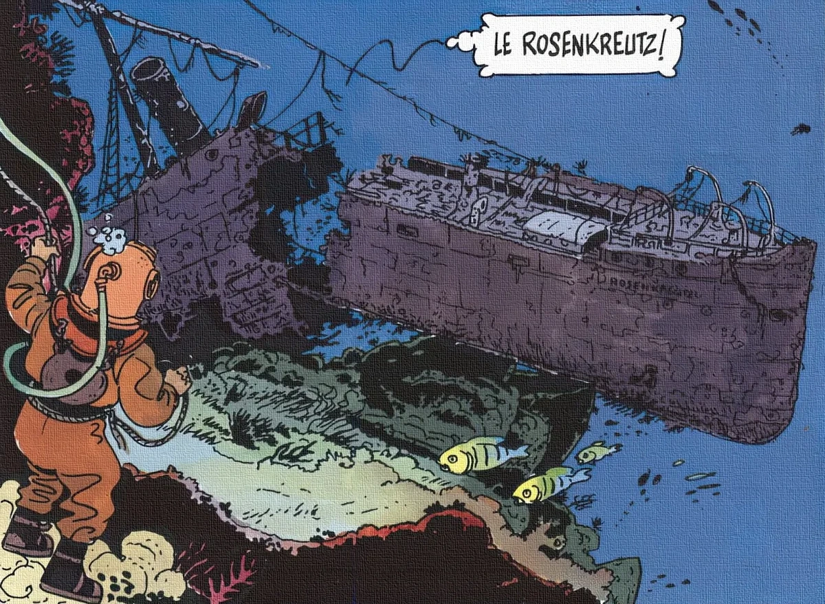 Dick Hérisson on the hunt for the sarcophagus of "Shub-Ur-Kur." (by Didier Savard)