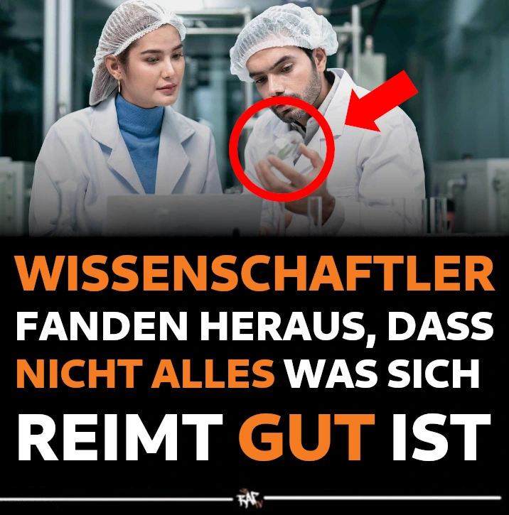 WISSENSCHAFTLER FANDEN HERAUS, DASS NICHT ALLES WAS SICH REIMT GUT IST