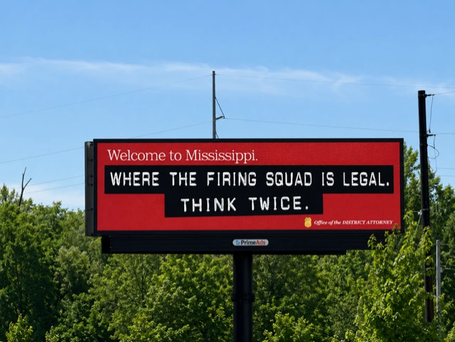 New Mississippi billboard warns criminals: ‘Firing squad is legal’ 