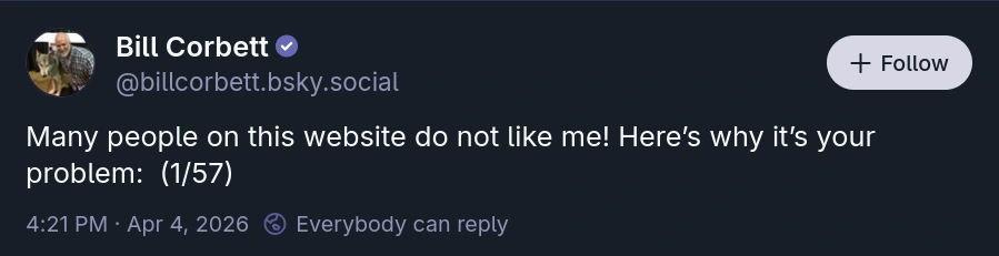 Many people on this website do not like me! Here’s why it’s your problem:  (1/57)