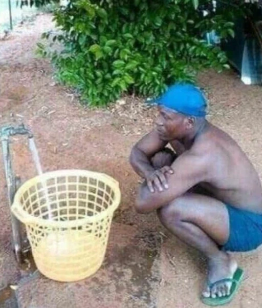 Filling it with water is obviously not the objective.  Wonder what it's about