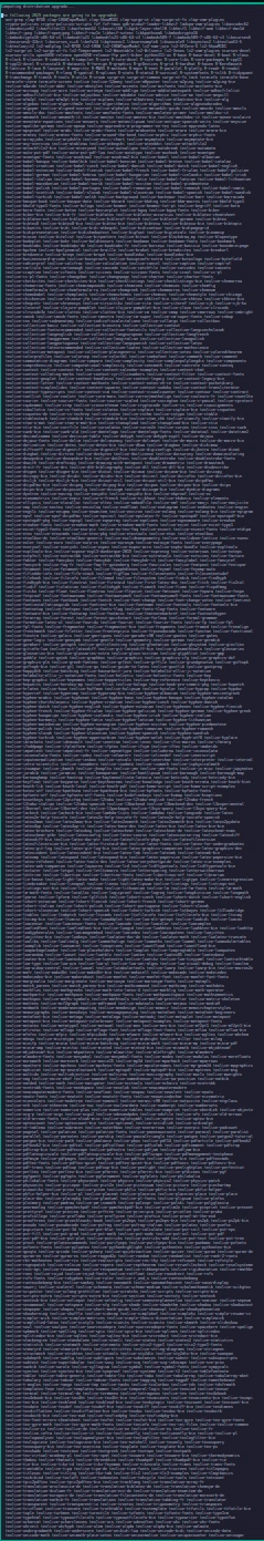 zypper (from openSUSE TumbleWeed) showing 2029 packages to be updated.