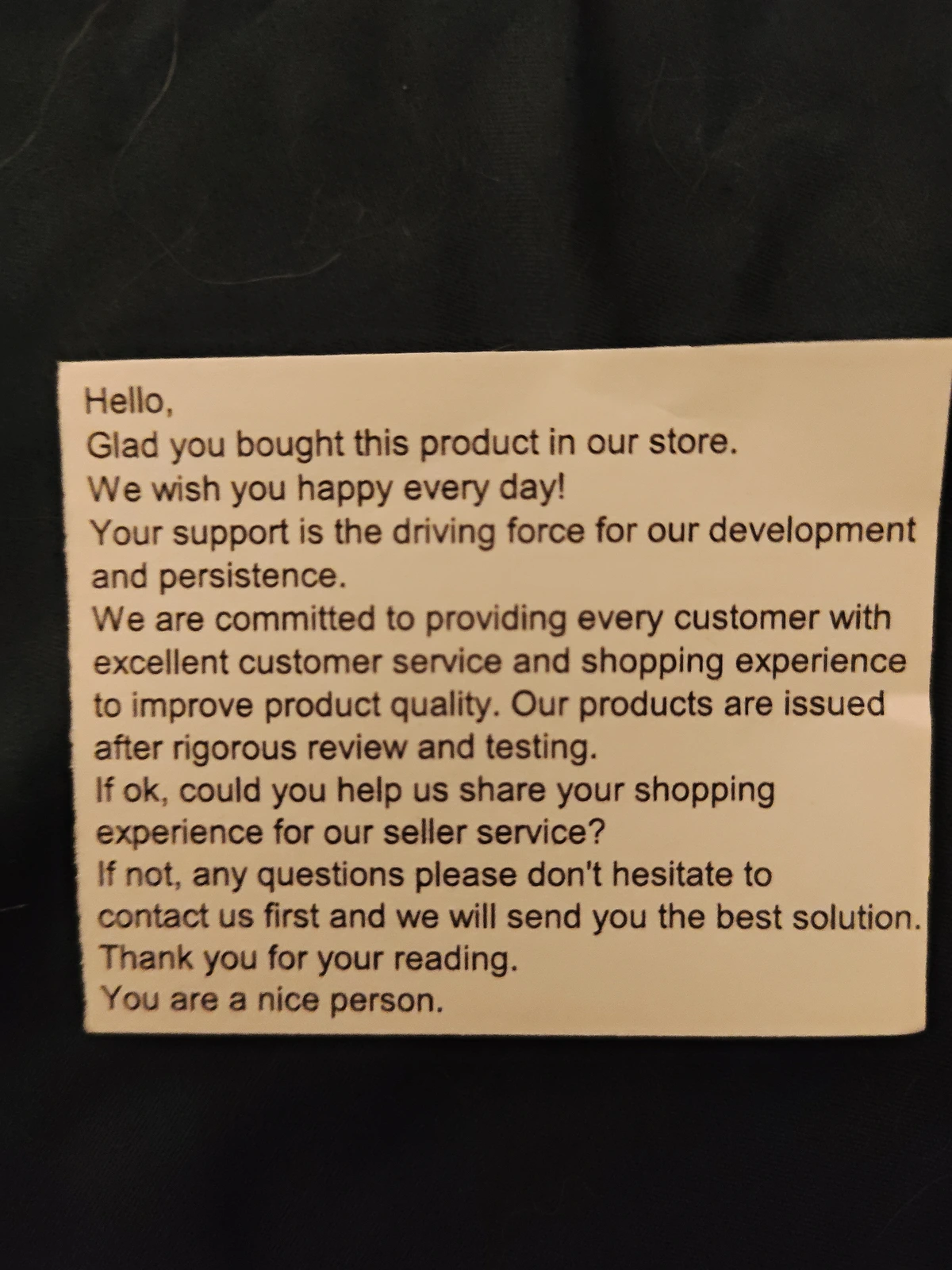 image of text with very poor English grammar